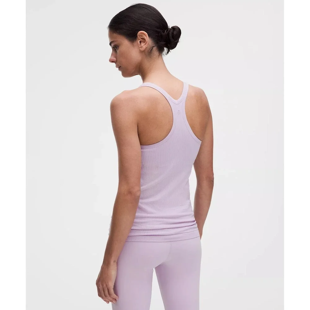 887-Lululemon-Ebb to Street Tank Top-Lilac Play